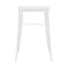 Flash Furniture Square 27.75" L, 27.75" W, 40" H, Metal Top, White CH-31330-WH-GG - alternate 8